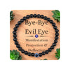 Eye Protection Bracelet, Fathers Day Gift, 6mm Natural Black Beads | Adjustable