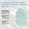 Massager Brush 2-Pack – Leaf-Grip Shampoo Scrubber for Deep Clean & Hair C