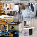 Collapsible Laundry Basket — Pop-Up Mesh Hamper for Bathroom, Dorm, Travel & Cru