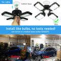 Garage Light,150W Deformable Garage Ceiling Lights,15000Lm, 4 Adjustable Panels,