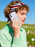 & Unique iPhone 16 Case - Stylish Striped Design for Women, Perfectly Cute & Pla