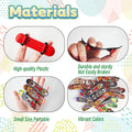 50 Pcs Mini Finger Skateboards,Fingerboards Toy Set,Mini Skateboards Finger Surf