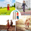 Pack Jump Rope for Kids, 8.5ft Adjustable Jump Rope with Wooden Handle and Rainb