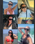 Square Oversized Sunglasses for Women Men Retro Flat Top Shield Sun Glass
