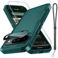 Google Pixel 10 & Pixel10 Pro Case with Wrist Lanyard Strap+Tempered Glass Scree