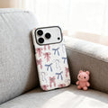 iPhone 16 Case, Cute Bow Ribbon Phone Case for Women Girl, Aesthetic Shockpr