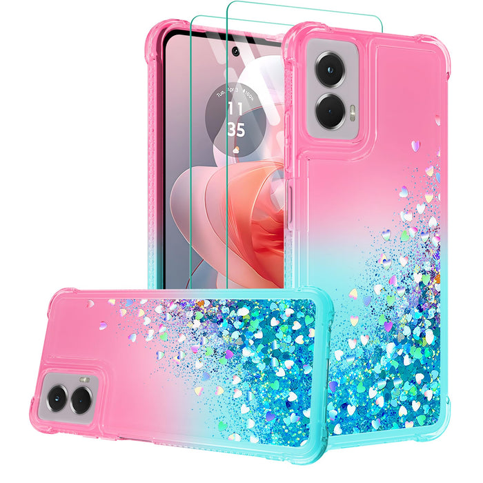 Motorola Moto G Power 5G 2024 Case: (𝐍𝐨𝐭 𝐟𝐢𝐭 𝐆 𝟓𝐆 𝟐𝟎𝟐𝟒) 2Pcs Screen Protector Cu