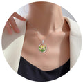 Lily of the valley Pressed Flower Necklace,Personalized Gold Handmade Necklace,M