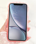 iPhone XR Case, Glitter Star & Curved Edge Handle Grip Design, Military-Grad