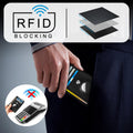 Front Pocket Air Tag Wallet, RFID Blocking Card Holder Wallet wi