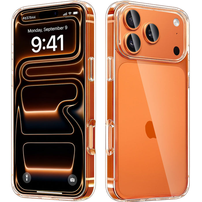 With Iphone 17 Pro Case Clear, Transparent Shockproof Phone Cases, Slim Anti-Scr