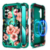 Samsung Galaxy A16 MagSafe Floral Case - 3-Layer Heavy Duty Magnetic Phone Cover