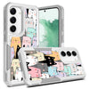Samsung Galaxy S23 Phone Case - Cute Cats Pattern Shock-Absorbing Hard PC and TPU Cover