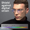 Clear Blue Light Glasses for Computer & Gaming - Anti UV Ray Lenses