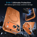 1 For Iphone 17 Pro Case [ Magsafe] [Invisible Kickstand] [Hd Screen Protector]