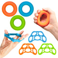 Hand Grip Strengthener, Finger Exerciser, Grip Strength Trainer 6 Pieces Kit for