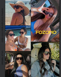 Square Oversized Sunglasses for Women Men Retro Flat Top Shield Sun Glass