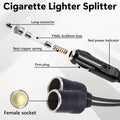 Cigarette Lighter Adapter, 1 To 2 Car Cigarette Lighters Splitter 2 Socket, 18Aw
