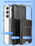 for Samsung S23 Case Wallet 5 Credit Card Holder Slot Flip Cover Galaxy S23 Wall