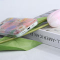 15 Plus Clear Case,Aesthetic Floral Phone Case with Pressed Real Flowers