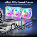 2-Pack 3 Way 4 Pin Pwm Fan Splitter Cable - 12 Inches / 30Cm, 1X Pwm-Controlled