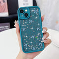 15 Case, Cute for Women Girls Ribbon Bow Pattern Glitter Aesthetic Sh