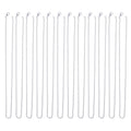 12 Pack Iron DIY Chain Necklaces Lobster Clasp Link Chain Necklaces Silver Plate