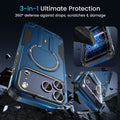 1 For Iphone 17 Pro Case [ Magsafe] [Invisible Kickstand] [Hd Screen Protector]
