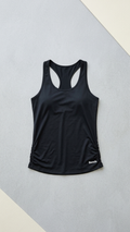 Bench Women's Rouched Active Tank, Black, Size XL