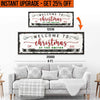 Upgrade Your 'Christmas Sign' (Style 2) Canvas To 20x60 Inches