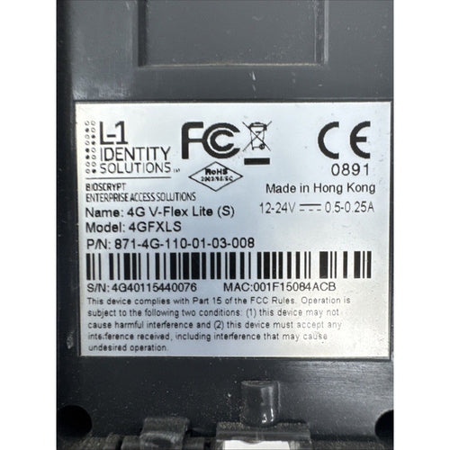 L-1 Identity Solutions 4GFXLSP 4G V-Flex Lite Fingerprint & Card Reader
