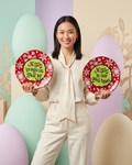 Carla Grogan Christmas Plate Set of Two Brings us Great Joy Is Our Good News