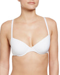 Hanro Womens Cotton Sensation T-Shirt Bra in White (71355) | Size 34E