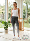 Ideology Gradient Ankle Leggings, Black / White Ombre