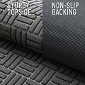 Front Door Mat Outside Entrance 29.5x17, Absorbent, Heavy Duty Sturdy Natural Ru