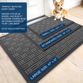 Front Door Mat Outside Entrance 29.5x17, Absorbent, Heavy Duty Sturdy Natural Ru