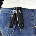 Lightning Keychain Charging Cable — Carabiner Bottle Opener Short Cable Gift, Bl
