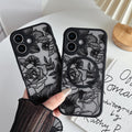 iPhone 16 Case, Floral Rose Cute Phone Case for Women Girls Aesthetic Patter
