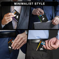 Front Pocket Air Tag Wallet, RFID Blocking Card Holder Wallet wi