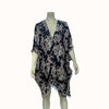 INC Metallic Floral Shawl Wrap Kimono