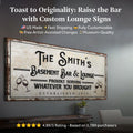 Basement Bar And Lounge Sign X