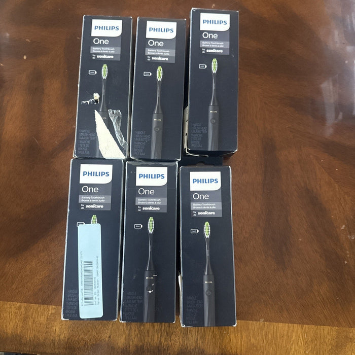 Philips One by Sonicare Battery Toothbrush HY1100/54 (6-Pack)