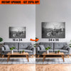 Upgrade Your 24x16 Inches 'Monochrome Texas Longhorn Cattle' Canvas To 36x24 Inches
