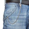 Chain 2 Pack 8" — Heavy Duty Pocket Keychain Lobster Clasp & Key Rings for Jeans