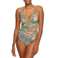 Bleu Rod Beattie Womens Seriously Sunny Wire-Free One-Piece, Size 14