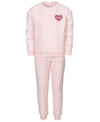 Ideology Toddler Girls 2-Pc. Love Fleece Sweatshirt & Pants Set,Size 3T