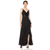 Calvin Klein Womens Sleeveless Gown with Sequin Bodice Ruffle Skirt, Size 4
