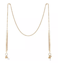 Unwritten Gold Flash Plated Leaf Design 27in Glasses or Face Mask Chain