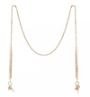 Unwritten Gold Flash Plated Leaf Design 27in Glasses or Face Mask Chain