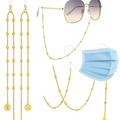 Violet and Brooks Hypoallergenic, nickel free, Eyeglass Chain or Mask Holder